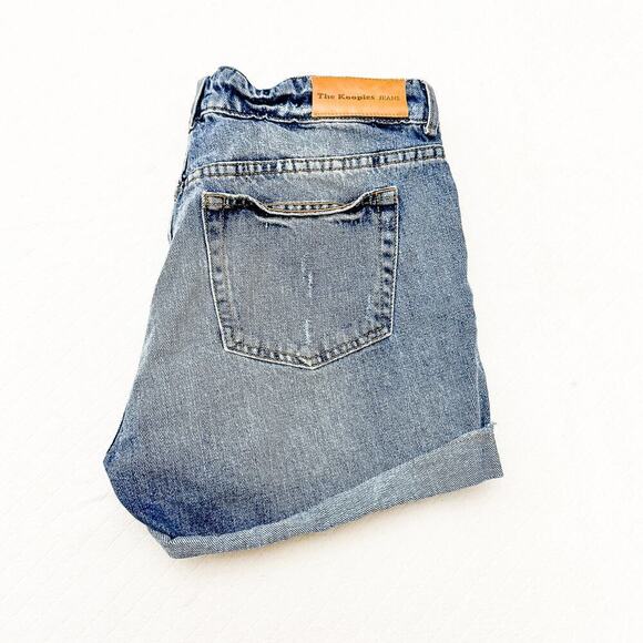 The Kooples Jean Denim Cutoff Jean Shorts Ripped FSH1208 BLU08 Size XS - Picture 7 of 7